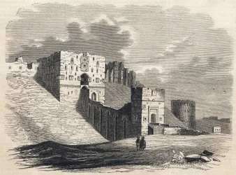 Syria: miasto Aleppo w XIX wieku - Cytadela - Aleppo w Syrii - 1864