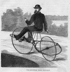 Amerykański welocyped Mac-Donald. 1869