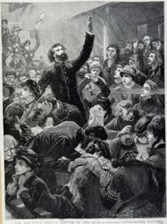 Armee of Salvation - Dystrybucja w Whitechapel Road Headquarters w 1881 r.