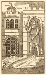 Pielgrzymi teraz, by zadowolić Ciało z The Pilgrims Progress From This World, To That Co Ma przyjść Johna Bunyana (1628-1688) Chrześcijanin i Hopeful zasypiają i zostają schwytani przez Giant o