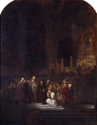 Kobieta przyłapana na cudzołóstwie (według Rembrandta), ok. 1845