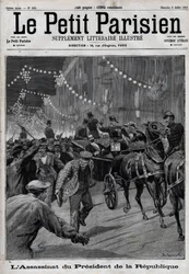 Zamach na prezydenta Republiki Sadiego Carnota (1837-1894) dokonany przez włoskiego anarchistę Sante Caseria 24 czerwca