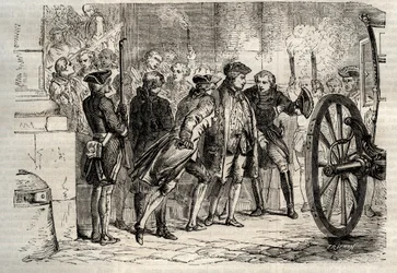 Atak Damiensa (styczeń 1757) - (Robert-Francois Damier