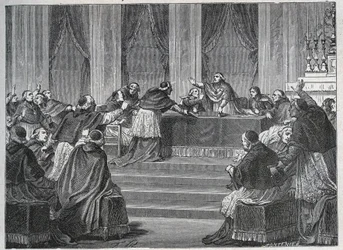Duchowieństwo Francji i Włoch zebrało się 9 czerwca 1811 roku w Paryżu na zgromadzeniu francuskiego soboru narodowego pod przewodnictwem kardynała Fescha (1763-1839).