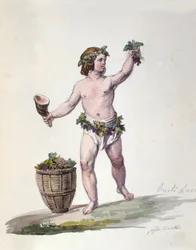 Boski Grawer Bachus z "" Słownika mitologicznego ""