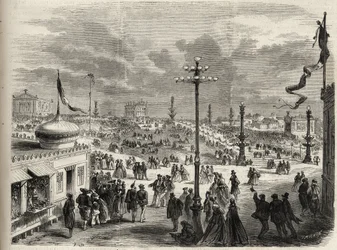 Święto 15 sierpnia 1867 na Trocadero w Paryżu - Znakomity wszechświat 1867