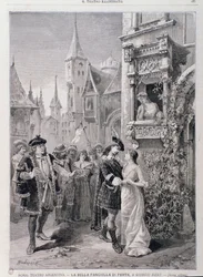 Ostatnia scena The Fair Maid of Perth, opera Georgesa Bizeta, w Teatro Argentina w Rzymie