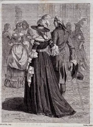 Błyskawiczny kapelusz dam Paryża w 1778 r. - w „Cuda nauki” Louisa Figuiera