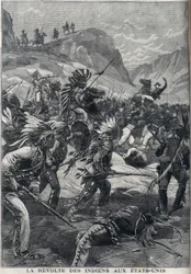Powstanie czerwonoskórych Indian z północnej Minnesoty w Stanach Zjednoczonych w 1898 roku.