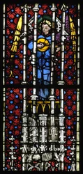 Anonimowy witraż około 1400-1415 Notre-Dame Musees de Strasbourg Alsace