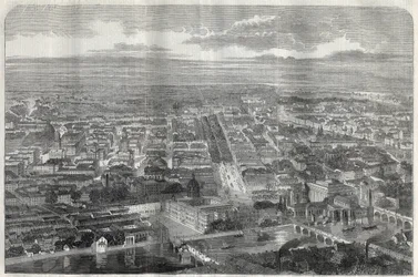 Widok na Berlin (Berlino) w 1858 roku.