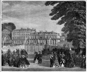 Widok Pałacu Świętej Chmury (Święta Chmura) w 1868 r.