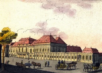 Widok Wiednia w Austrii, rycina z 1820