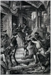 Voltaire (1694 - 1778) aresztowany we Frankfurcie w 1753 r. z rozkazu wielkiego Fryderyka II - w Histoire de France od najdalszych czasów do 1789 r. przez M. Guizota