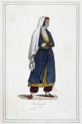 Młoda Kałmouk (Mongołowie południowej Syberii) - w „Różne ludy ziemi” ks. Jouhanneaud, Librairie des Bons Livres, Limoges