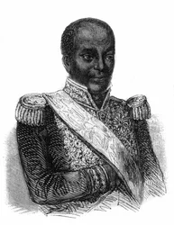 portret Faustina Soulouque (1782-1867), prezydenta (1847-1849) i cesarza (1849-1859) Haiti pod imieniem Faustyna I.