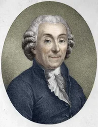 portret Gabriela Bonnot de Mably. Francuski moralista, historyk i ekonomista (1709-1785).