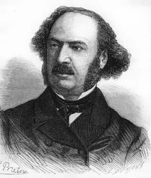 portret Julesa François Simona Szwajcaria, powiedział Jules Simon. Polityk francuski (1814-1896).