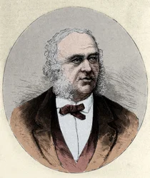 portret Paula Broca (1824-1880), francuskiego chirurga i antropologa.