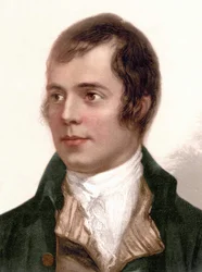 portret Roberta Burnsa. poeta szkocki (1759-1796).