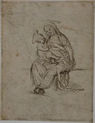 Dziewica z Dzieciątkiem (recto); Putti (verso)