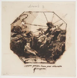 Rysunek, Ceres prosi Jowisza o powrót Proserpiny, 1812 r.