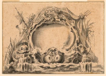Rysunek, kopia tarczy herbowej w jednej z publikacji fetowych, ok. 1740 r.