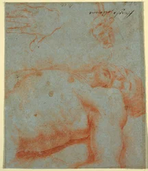 Rysunek, Martwy Chrystus, XVII - początek XVIII wieku