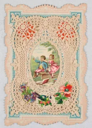 Kartka okolicznościowa (Anglia lub Stany Zjednoczone), 1870-80