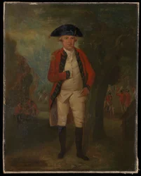 Portret generała dywizji Arthura Tookera Collinsa z piechoty morskiej w pełnym umundurowaniu.