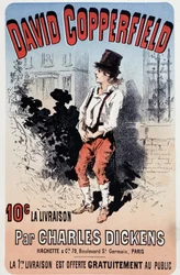 Plakat reklamowy do publikacji „David Copperfield” Charlesa Dickensa, v.1890
