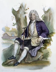 Alain Rene Lesage (Alain-Rene Le Sage) (1668-1747) - w red. Mennechet, „Francuski Plutarch””