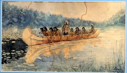 Anonimowa akwarela. XIX-wieczna La Rochelle, Muzeum Nowego Świata