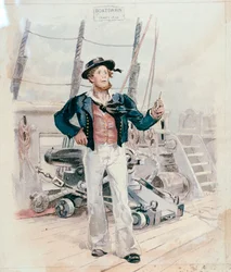 Boatswain, ok. 1820 r. (litografia barwna)