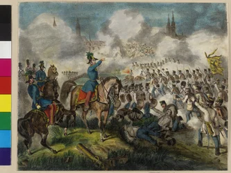 Zdobycie Raab 28. Czerwiec 1849 przez wojska cesarskie