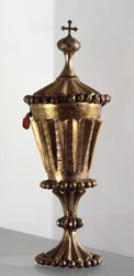 Cyborium złote srebrne