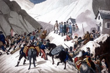 Zejście Napoleona Bonaparte we Włoszech: przejście przez górę St Bernard