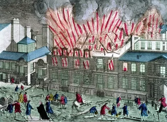 Pierwszy pożar Opera du Palais Royal 6 kwietnia
