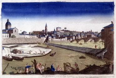 Florencja i rzeka Arno w XVIII wieku.