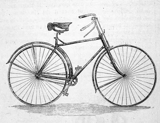 Model rowerowy z ramą.
