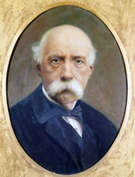 Francesco Crispi (1819 - 1901), włoski polityk. Obraz G. Pereza. Musee du Risorgimento w Rzymie.