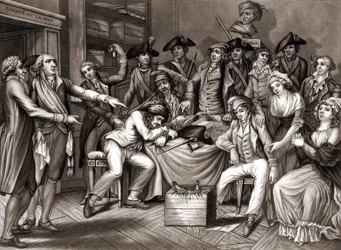 Wnętrze Komitetu Rewolucyjnego. w. 1794.