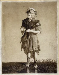 Irlandzka dziewczyna - grawer
