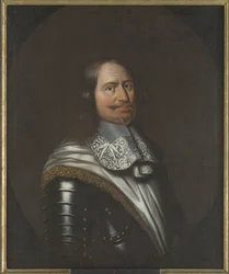 Jacob Kettler, duc de Courlande et Semigalie - Portret Jacoba Kettlera (1610-1682), księcia Kurlandii i Semigalii, Anonim. Olej na płótnie. Wymiar : 90x74 cm. Muzeum Narodowe w Sztokholmie