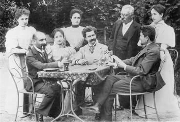 Johann Strauss w kręgach towarzyszy w Ischl