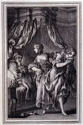 La Chageure des trois commerces- w „”Opowieściach i opowiadaniach wierszem”” Jean La Fontaine. 1762.
