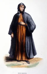 Moine Maronite. Rycina z albumu na zakony, Paryż