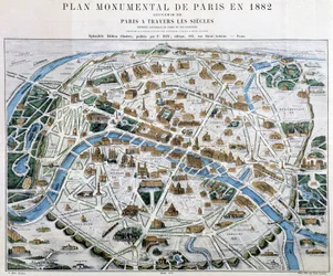 Monumentalny plan Paryża w 1882 r.