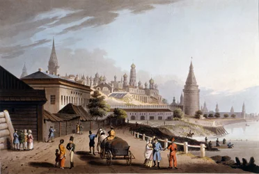 Moskwa, Kreml. Ilustracja z XIX wieku.