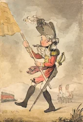 „O La! O La! drogi słodki wiatru oszczędzaj, ale dopóki nie przejdę generała?, 1796.